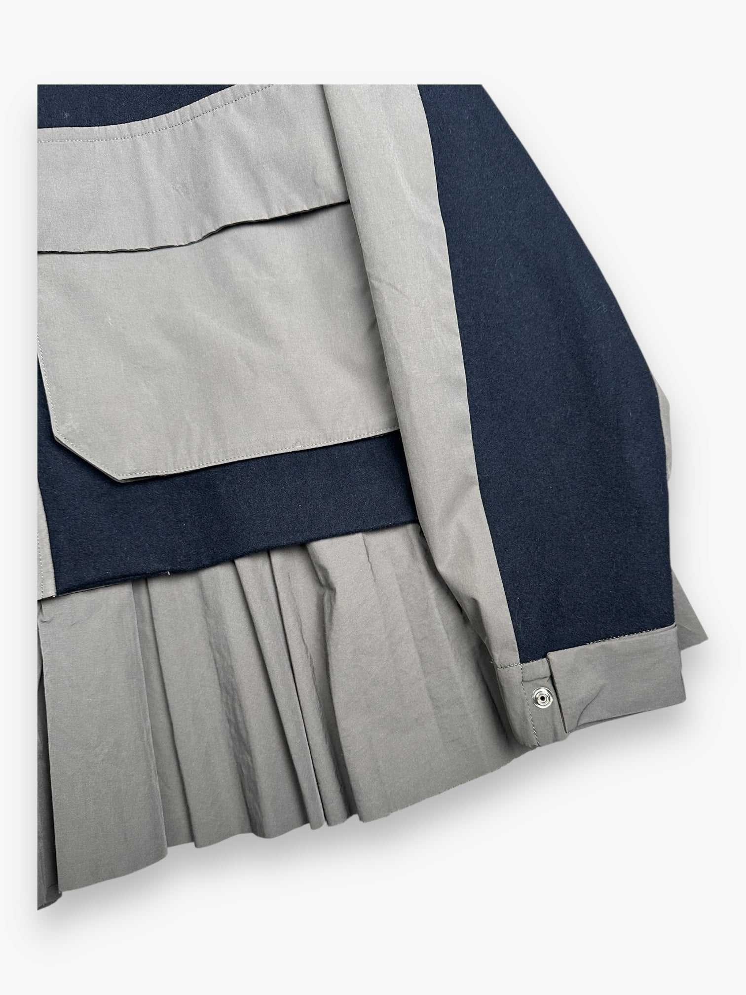 Sacai Matte Taffeta Pleat Jacket SS23