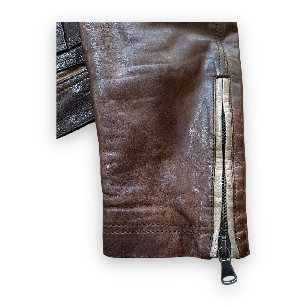 Jacket Dolce & Gabbana Leather Brown vintage