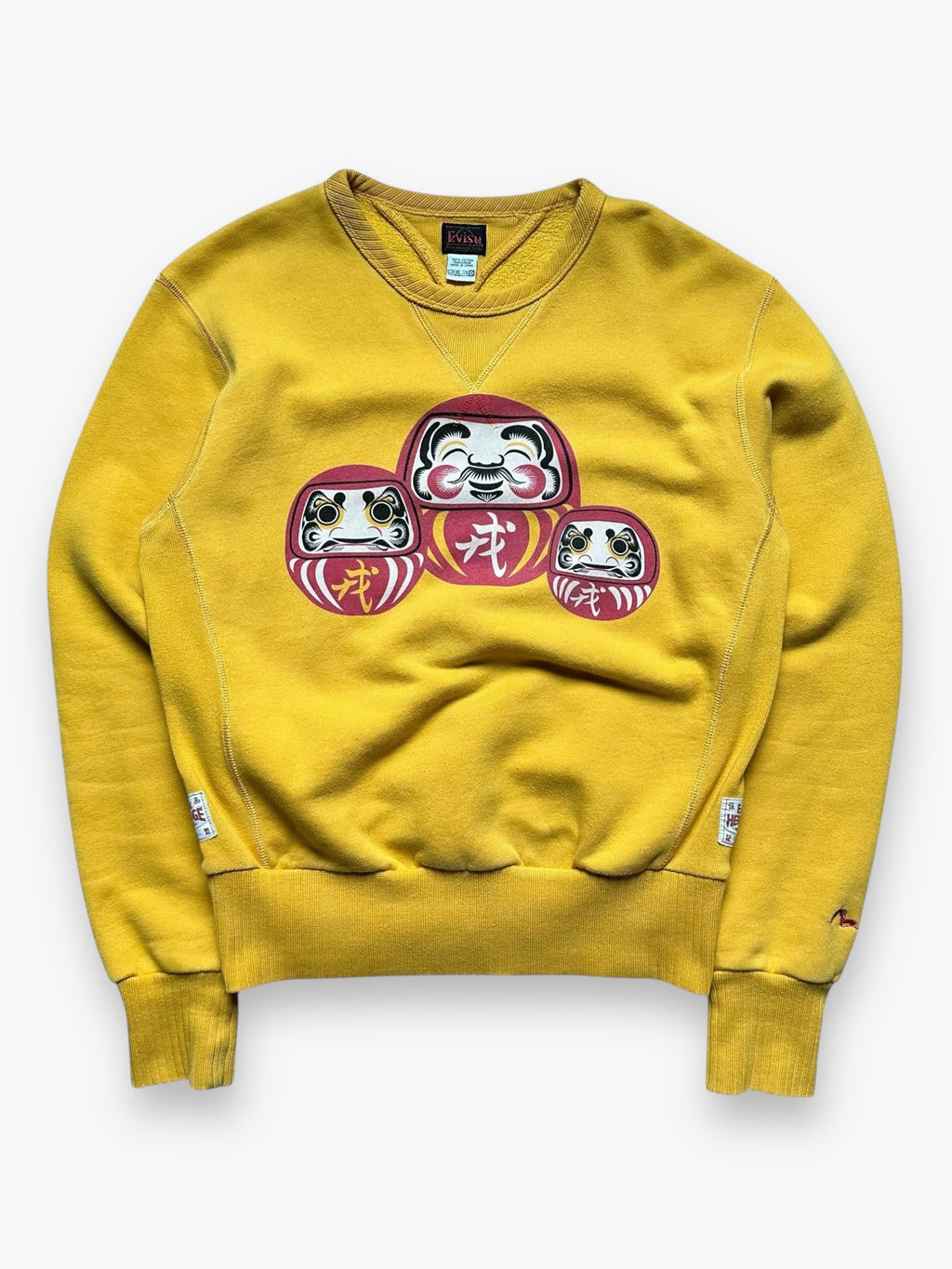 Evisu Yellow Crewneck Sweatshirt