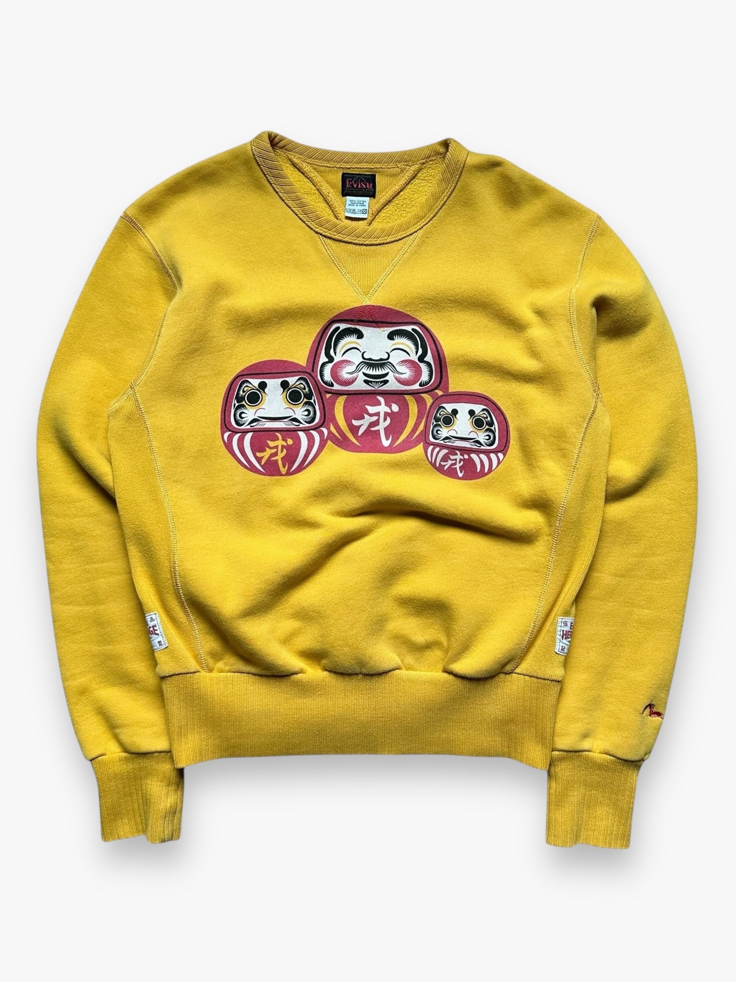 Evisu Yellow Crewneck Sweatshirt