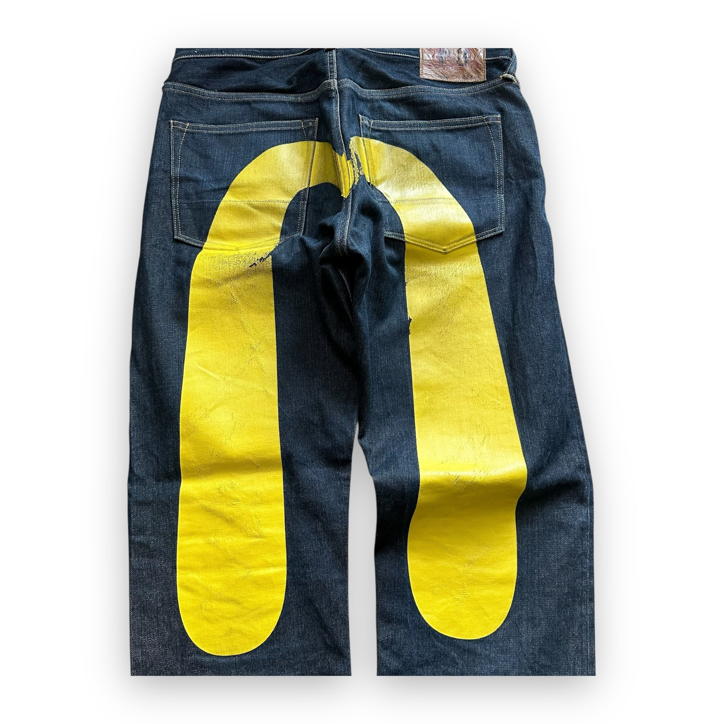 Jeans Evisu Daicock Lot 2000 Yellow