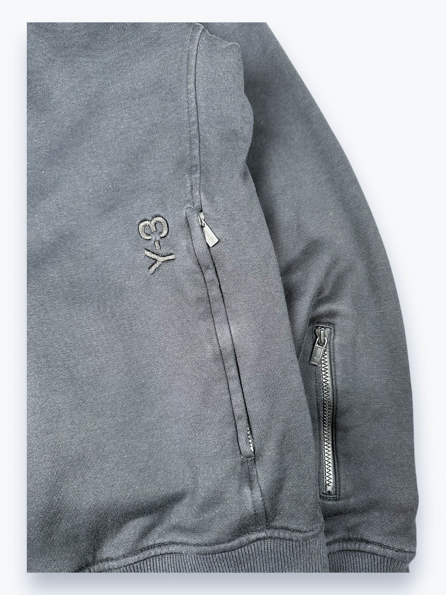 Y-3 Scarf Sweatshirt Hoodie Zip Up Navy